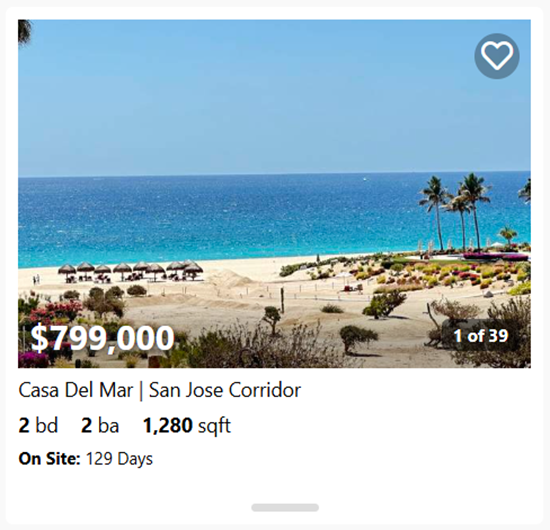 Casa Del Mar | San Jose Corridor | Cabo Real Condos For Sale