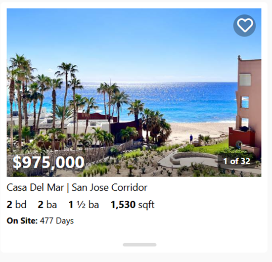 Casa Del Mar | San Jose Corridor | Cabo Real Condos For Sale